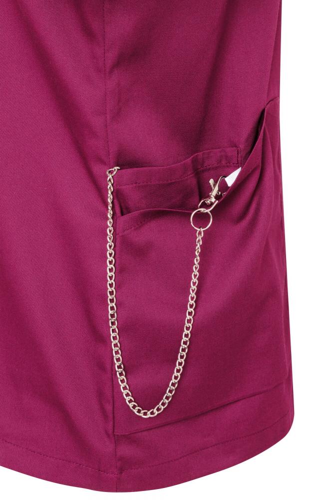 KARLOWSKY Essential | Damen Kurzarm-Kasack (fuchsia) KS63